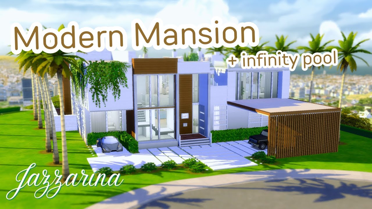 Modern Mansion | The Sims 4 Speed Build (Mansion w/ Infinity Pool)