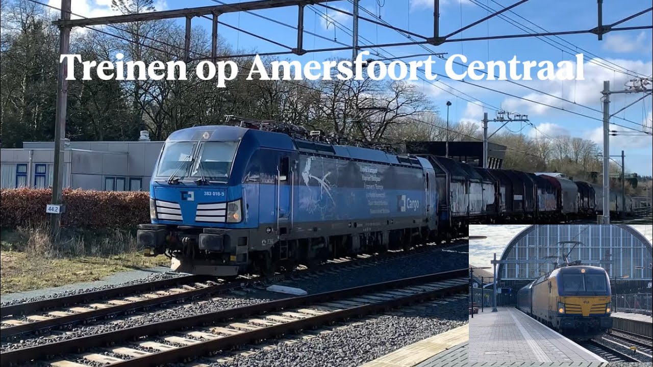 Treinen op Amersfoort Centraal met @Trains_by_Scott 