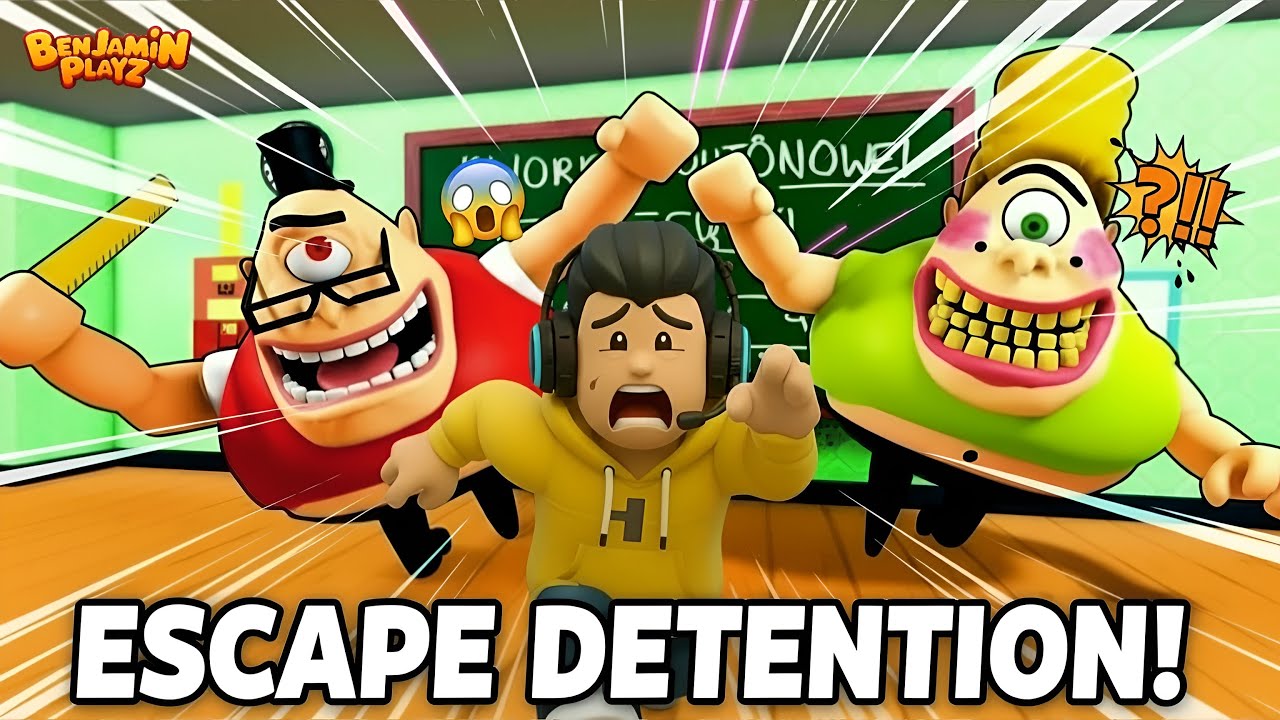ESCAPE MR STINKY DETENTION - FUN GAMEPLAY EDITION with BENJAMIN PLAYZ - 4k 