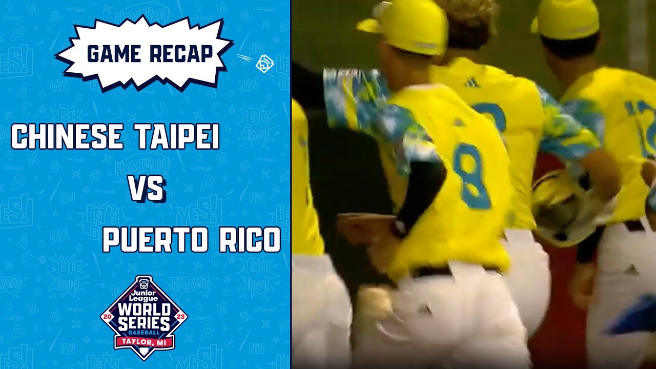 Game Highlights: Puerto Rico defeats Chinese Taipei | Junior League Baseball World Series