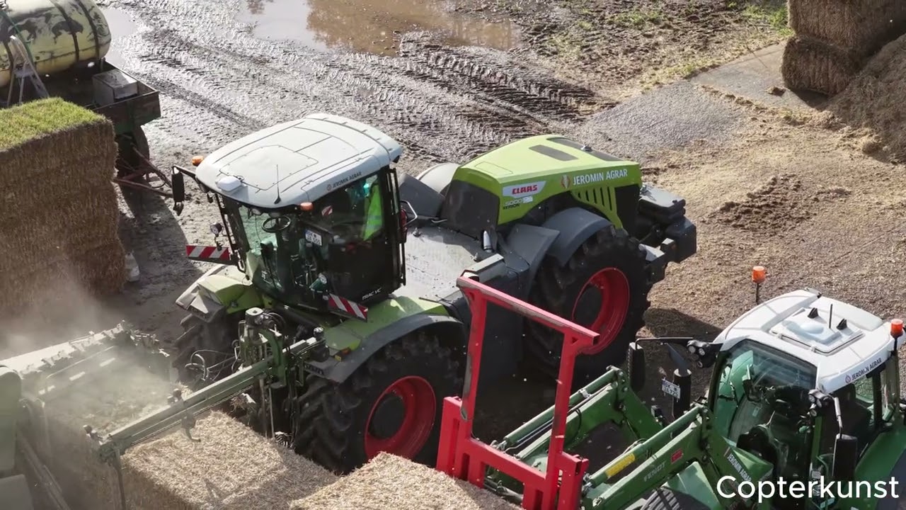 LU Jeromin Agrar mit neuen Claas Xerion und Krone Premos 5000