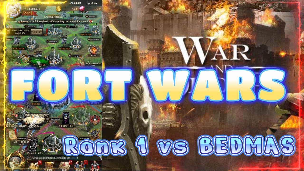 War and Order : Fok Rank 1 VS BEDMAS! / TSS
