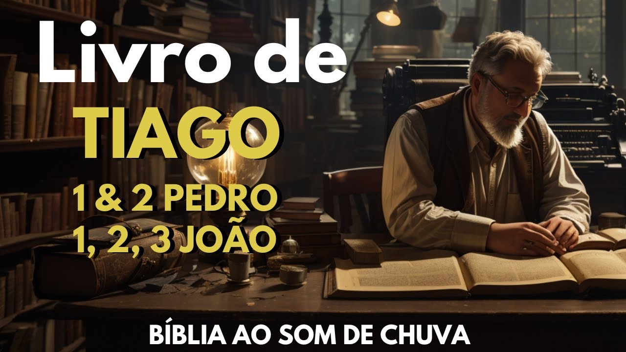 Tiago, 1 e 2 Pedro, 1, 2, 3 Joao Completo - B&iacute;blia Falada ao Som de Chuva