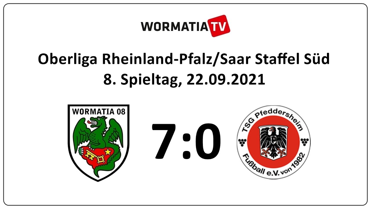 Spielbericht Wormatia Worms - TSG Pfeddersheim 7:0 (22.09.2021)