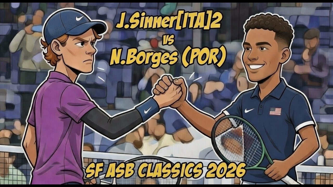 Sinner (2) [ ITA] vs Borges (7) [POR] 6-1 2-6 6-4  SF ASB Classic ATP250  TE4 XKT 2026 Ep3