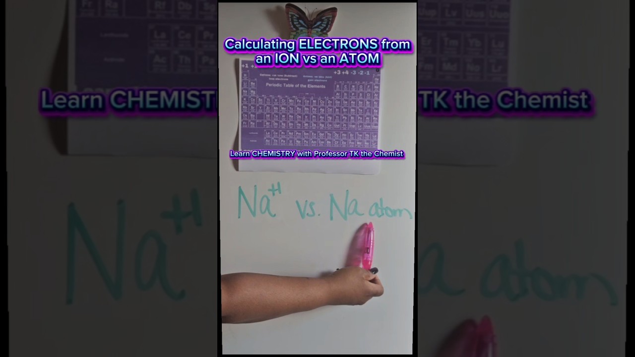Calculating electrons from an ions and atoms #chemistrytutorials #chemistry #generalchemistry