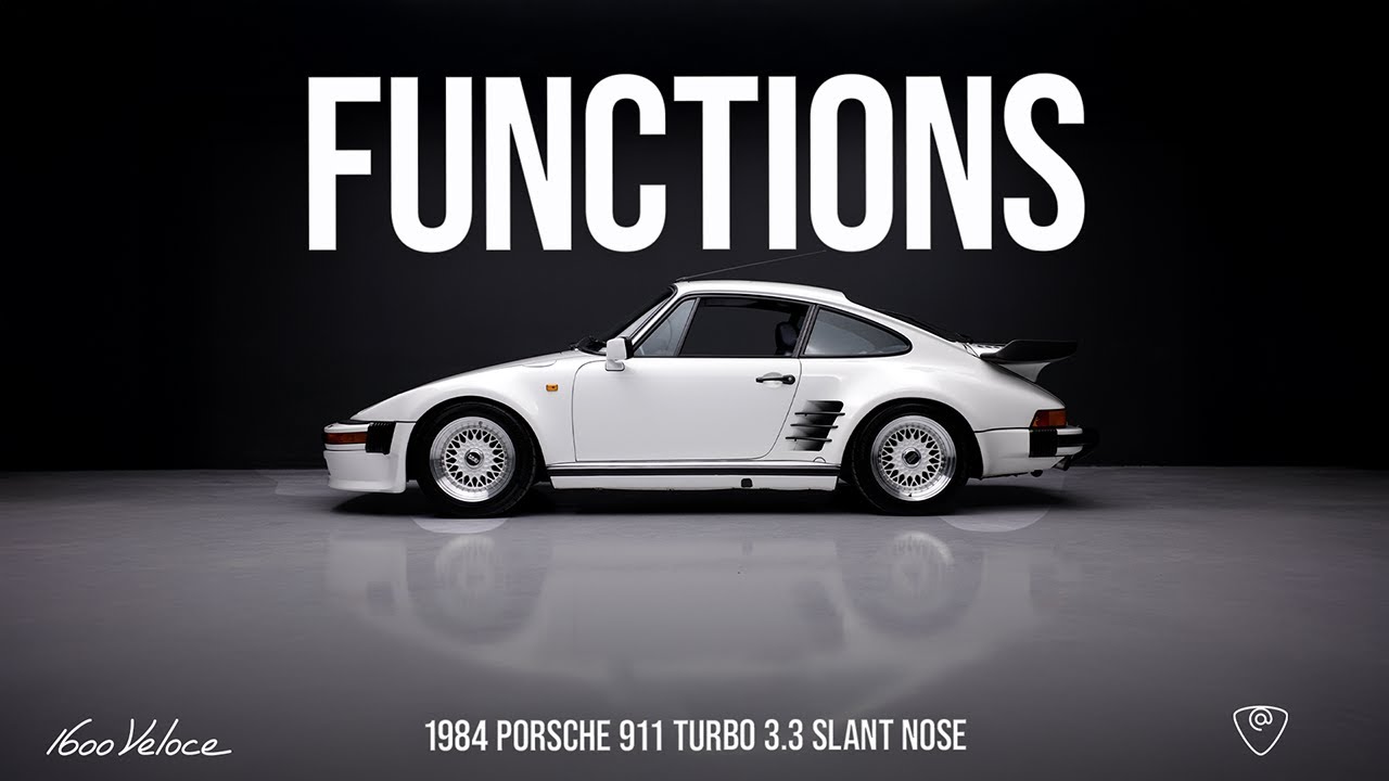 Twin Plug 3.5L-Powered 1984 Porsche 911 Turbo Slant Nose | Functions