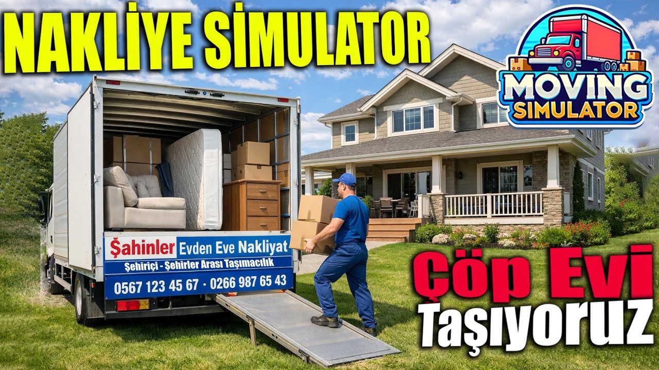 ÇÖP EVİ HEM TEMİZLEYİP HEM EVDEN EVE TAŞIYORUZ !! NAKLİYE SİMULATOR | MOVING SIMULATOR !!