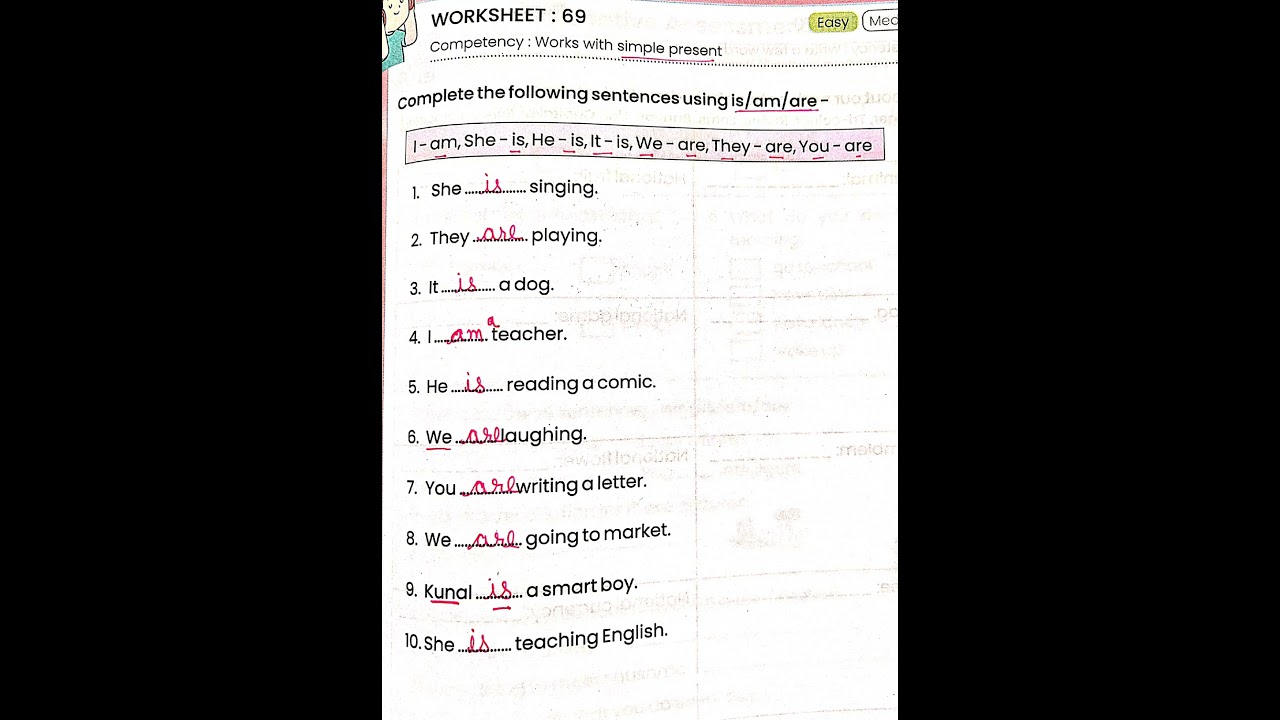 English Worksheet for Class 4 -5#worksheet #english #shorts