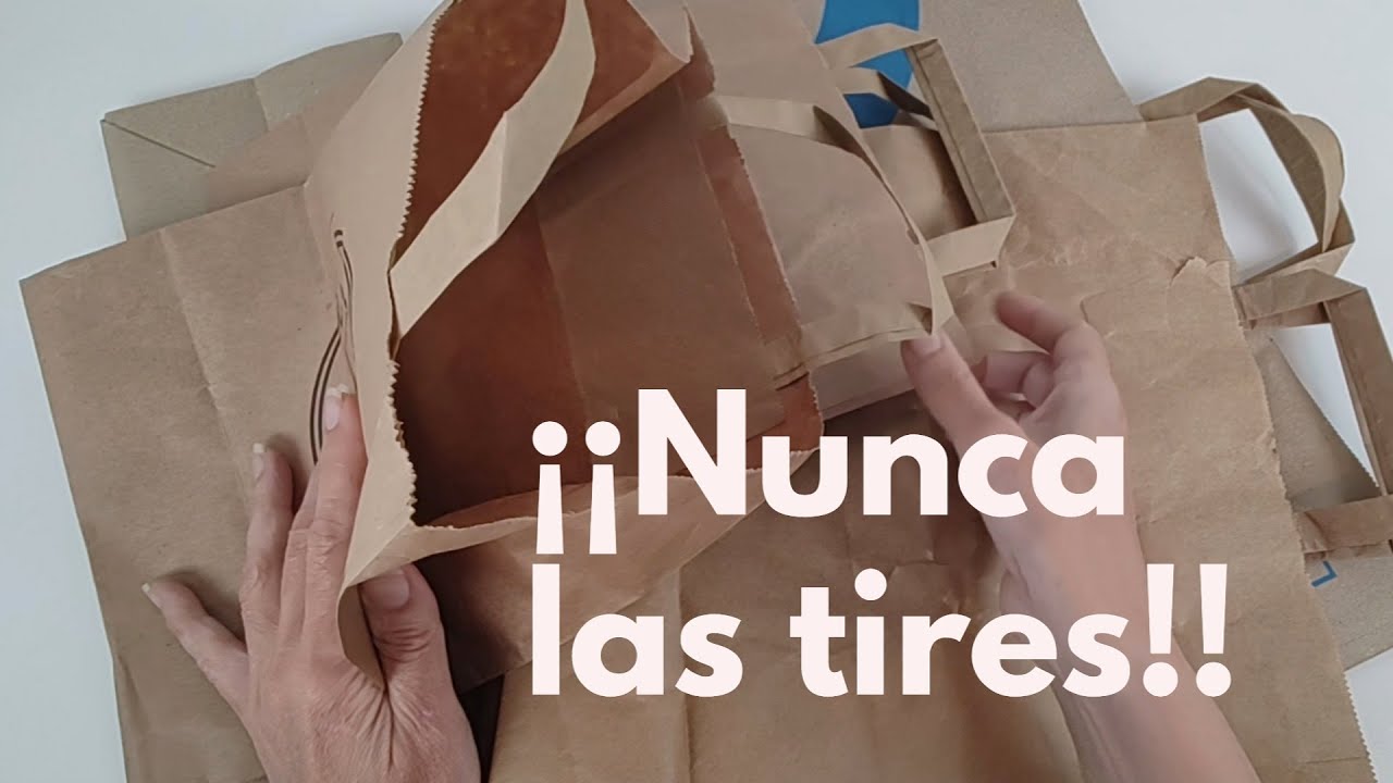 ¡¡NO TIRES LAS BOLSAS DE PAPEL!! APROVECHALAS PARA ESTAS IDEAS!! - Artesanato - Arte en casa💕