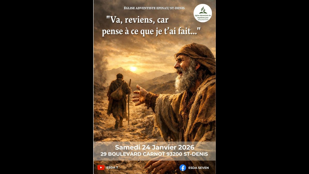 Service du 24.01.26 - ESDA 7 - Eglise Adventiste d'Epinay/Saint-Denis