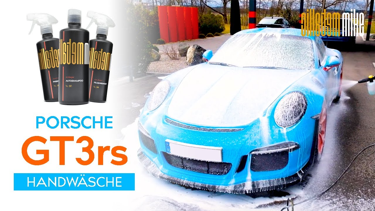Autow&auml;sche/Handw&auml;sche Porsche GT3rs - Felgenreiniger, Insektenentferner, Autoshampoo