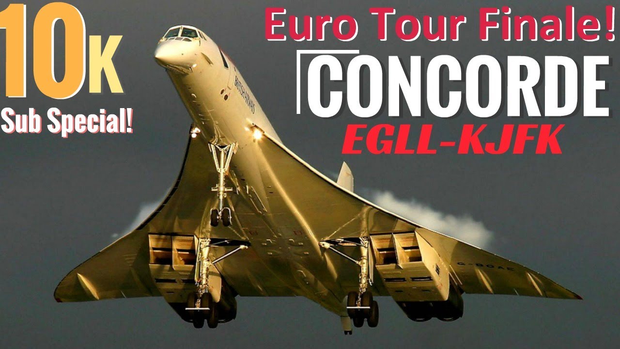 Concorde MACH 2.0! REAL Airline PILOT I EGLL-KJFK I Euro Tour FINALE+GIVEAWAYS!