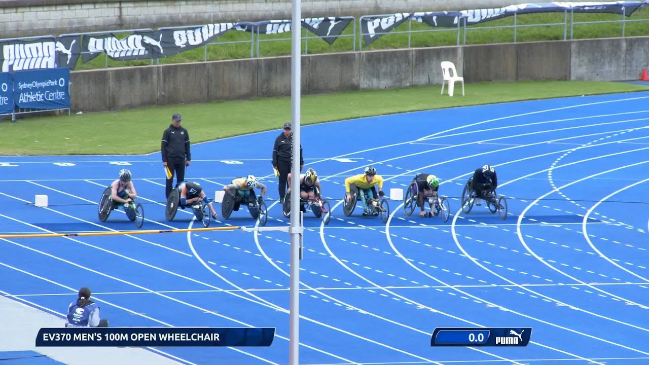 Open Men 100m (Wheelchair) Final 2022 Australian Track & Field Championships