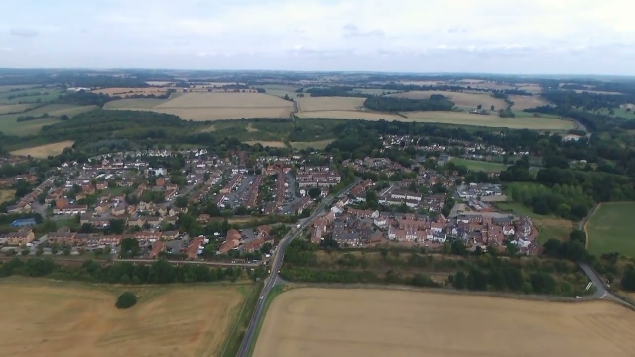 Drone flight around watton at stone