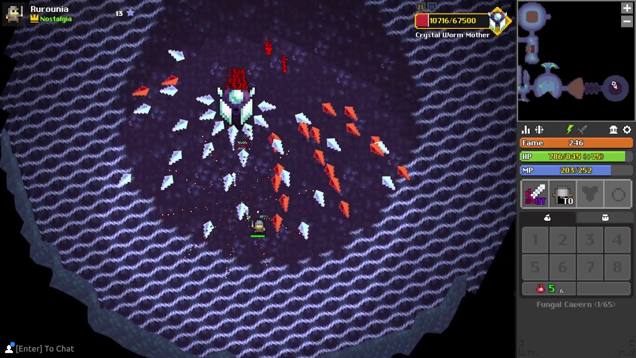 [RotMG] Homeless Warrior vs. Fungal Cavern