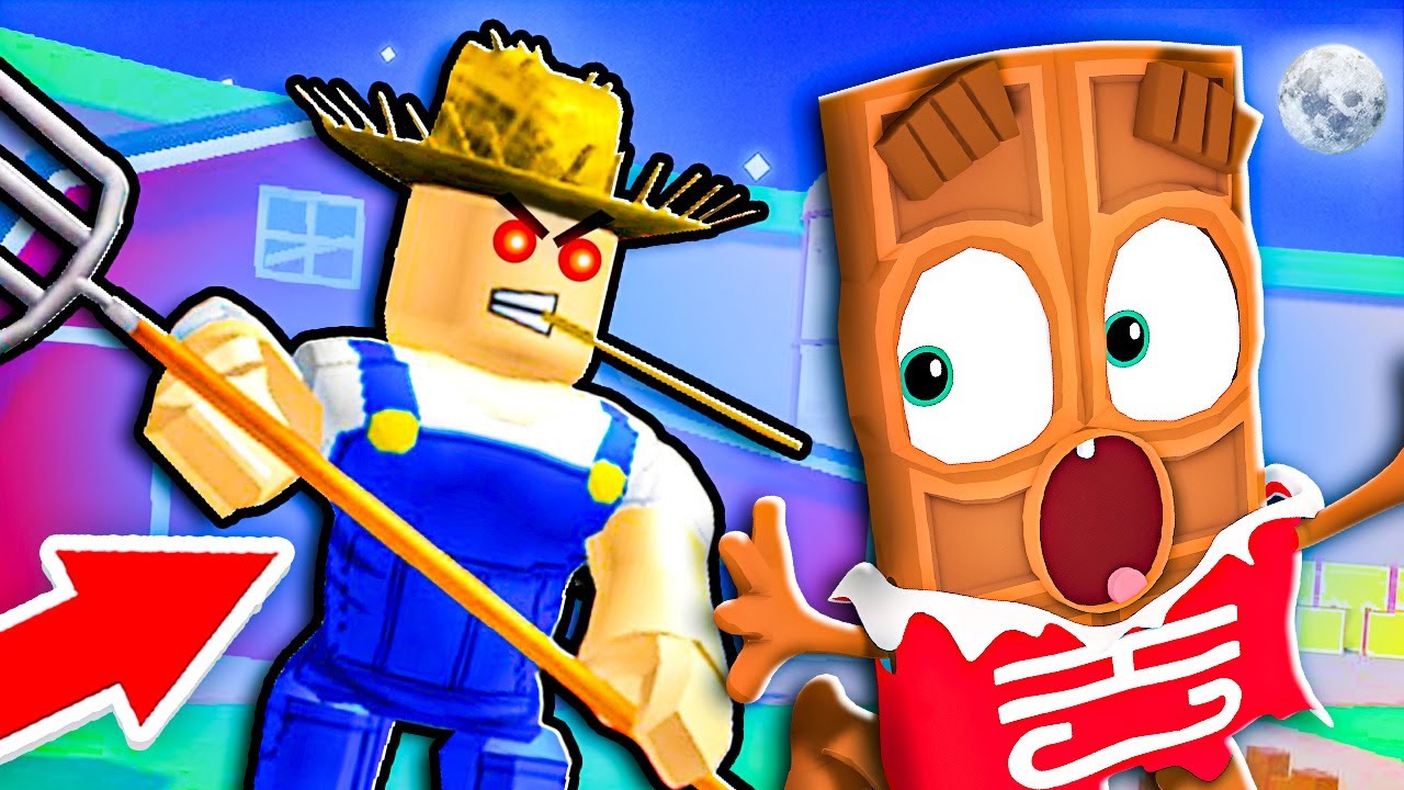 😱 ПОПРОБУЙ СБЕЖАТЬ От Этого *УБИЙЦЫ* ФЕРМЕРА в ROBLOX ! ЧОКО
