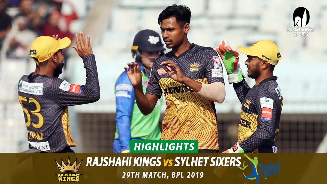 Sylhet Sixers vs Rajshahi Kings Highlights || 29th Match || Edition 6 || BPL 2019