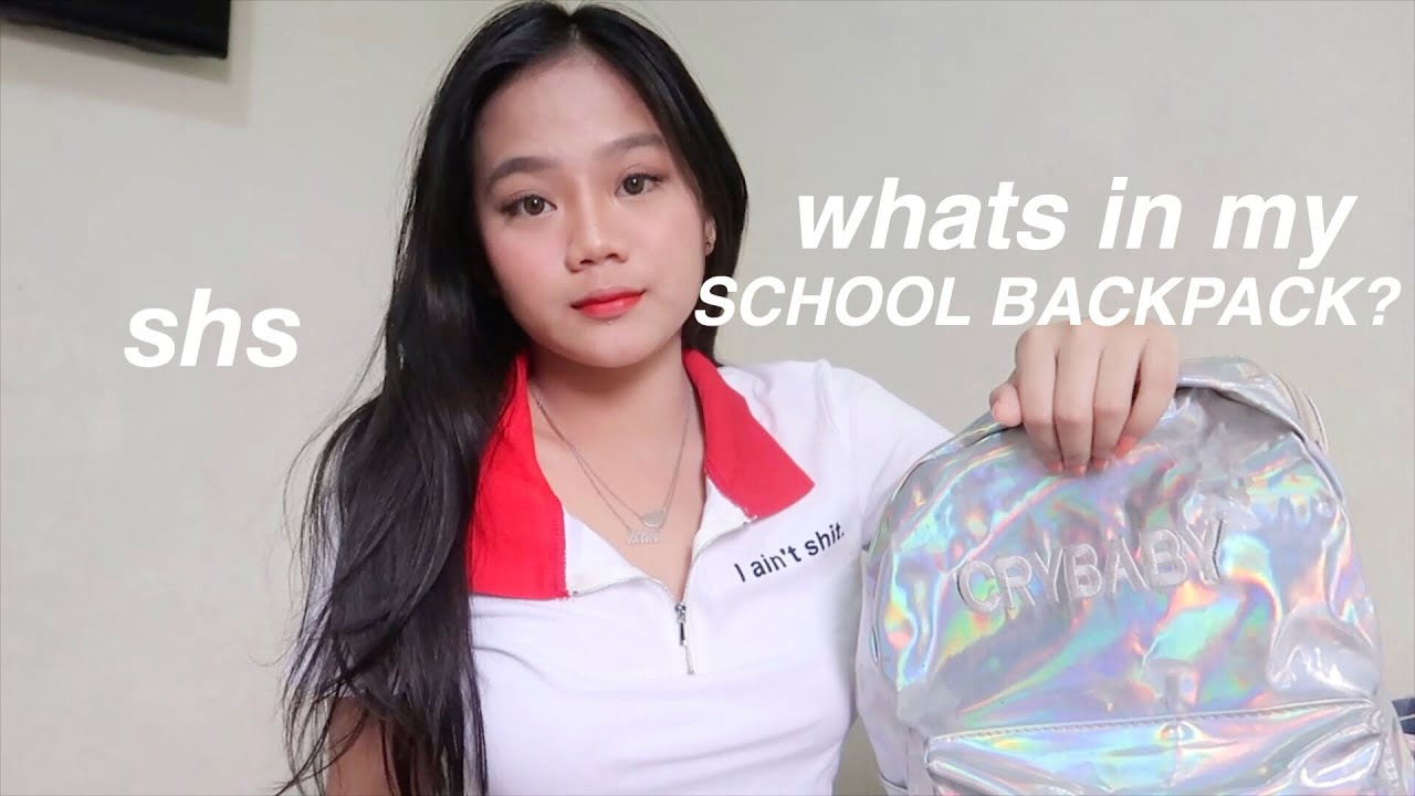 Whats in my School Backpack? (Senior high school) BAGRAID