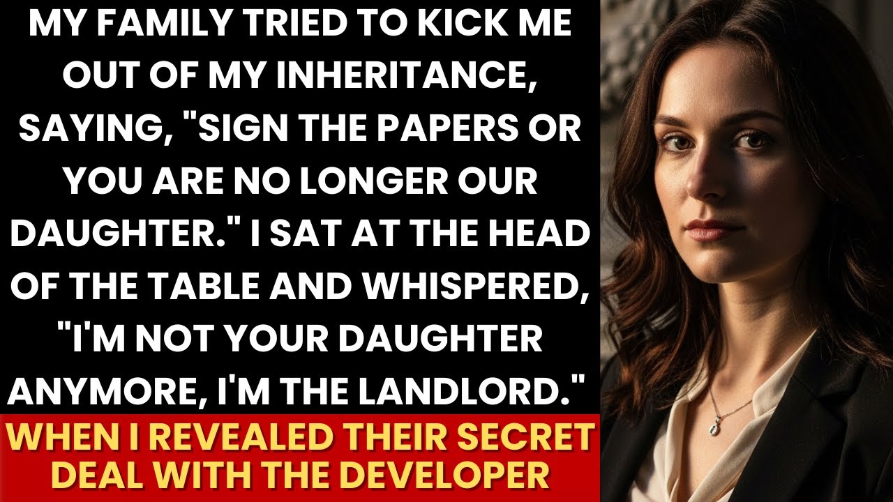 Family Said, “Sign Or Lose Your Family” — I Whispered I Was The Landlord And Ended Everything