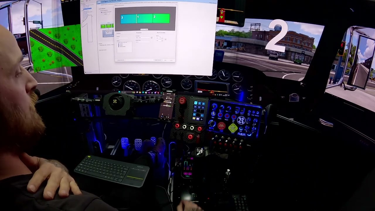 Настройка нескольких мониторов ATS/ETS2, настройка трех экранов