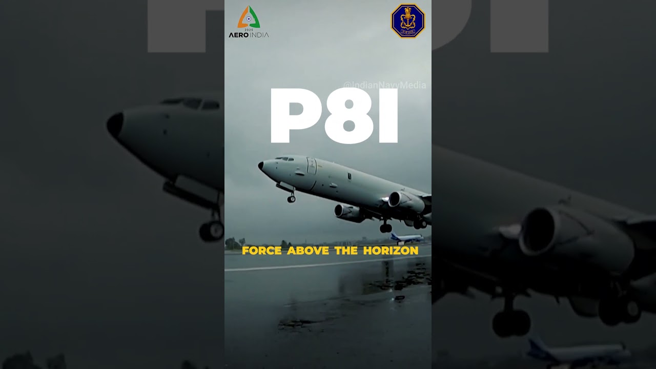 #IndianNavy's P8I #AeroIndia2025