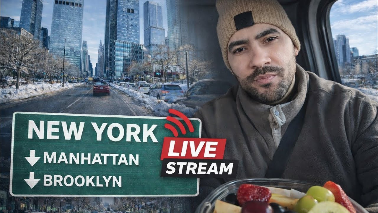 🔴EN VIVO 🥶 New York City /Manhathan & Brooklyn Frio Extremo / Ruta Truck