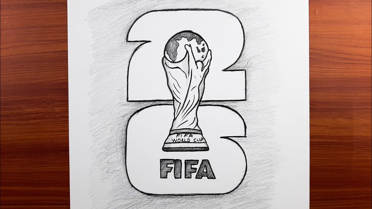 D&uuml;nya kupası logosu nasıl &ccedil;izilir ? Kolay d&uuml;nya kupası &ccedil;izimi 2026
