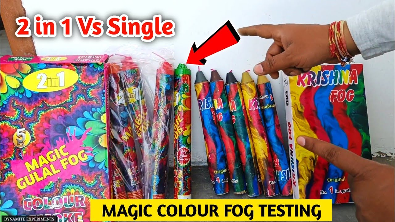 2 in 1 Colour Fog vs Single Colour Fog | Holi Colour Fog Testing | Holi Colour Smoke Testing