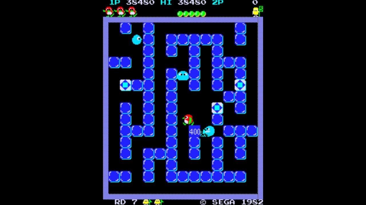 Pengo [Arcade Longplay] (1982) Sega {set 4}