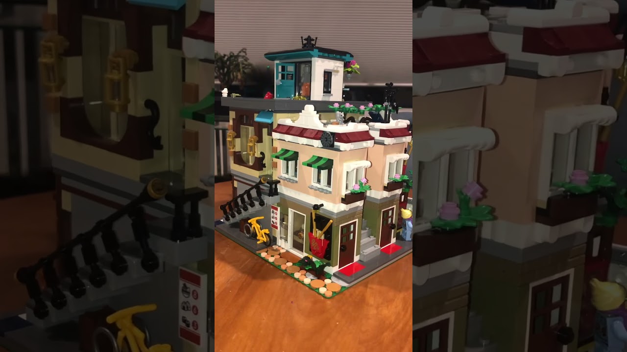 360° of my Toy Shop/Costume Shop/Noodle Shop Lego MOC