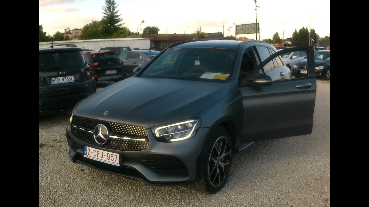 SUV MERCEDES GLC DIESEL HYBRYDA 4MATIC. OGLĄDAM W KOMISIE. LOT W KOSMOS. CENA. ROK. STAN. PRZEBIEG