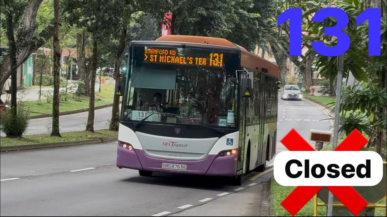 [Bus Stop Skipped] SBS Transit Bus 131 Scania K230UB Euro V SBS8763E (Batch 1).
