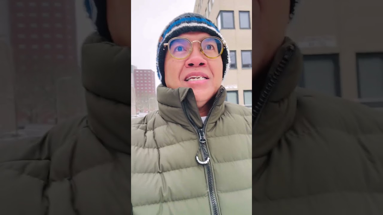 มาถึงหิมะก็ต้อนรับเลย🥶ออกไปซื้อของชมความงามหิมะ⛄️ขาวๆหนาวๆปรับตัวได้แล้ว⁉️พูดอีสาน🙏#เมียฝรั่ง