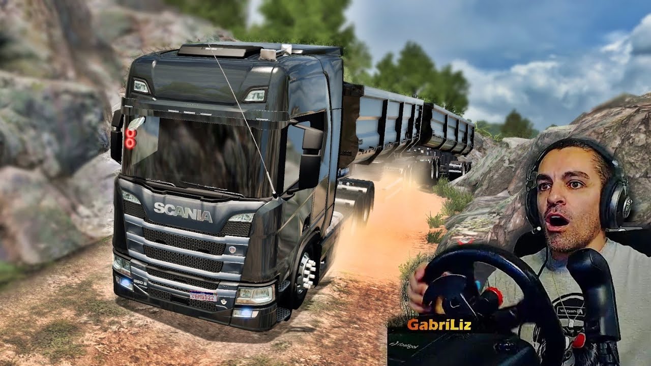 DESSA VEZ FUI ESPERTO COM O RODOTREM NESSE MORRO - Vida de Caminhoneiro #246 - Euro Truck 2