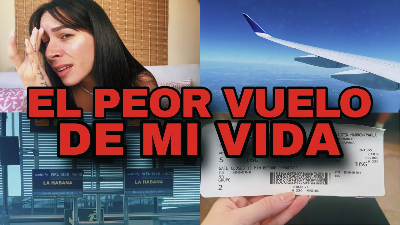 VIAJÉ A CUBA Y ESTO SUCEDIÓ 🇨🇺😖 | EL PEOR VUELO DE MI VIDA ! 😩