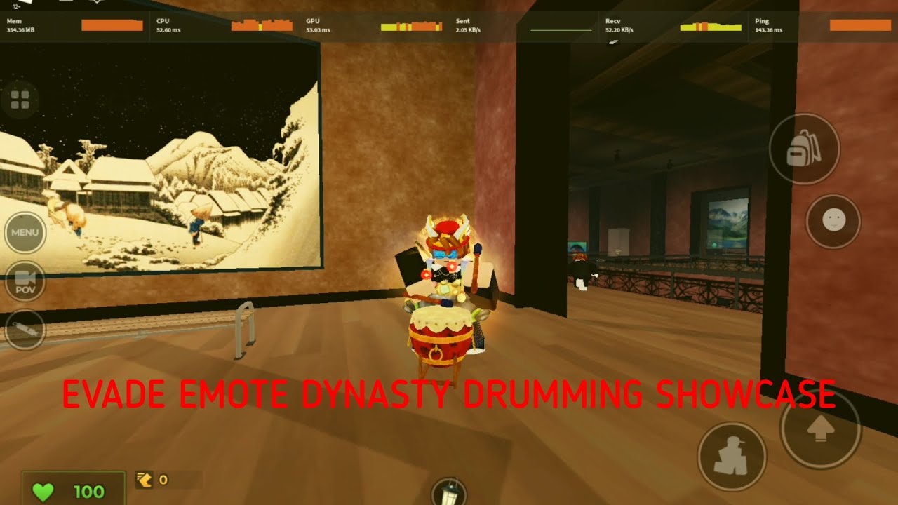 EVADE EMOTE DYNASTY DRUMMING SHOWCASE