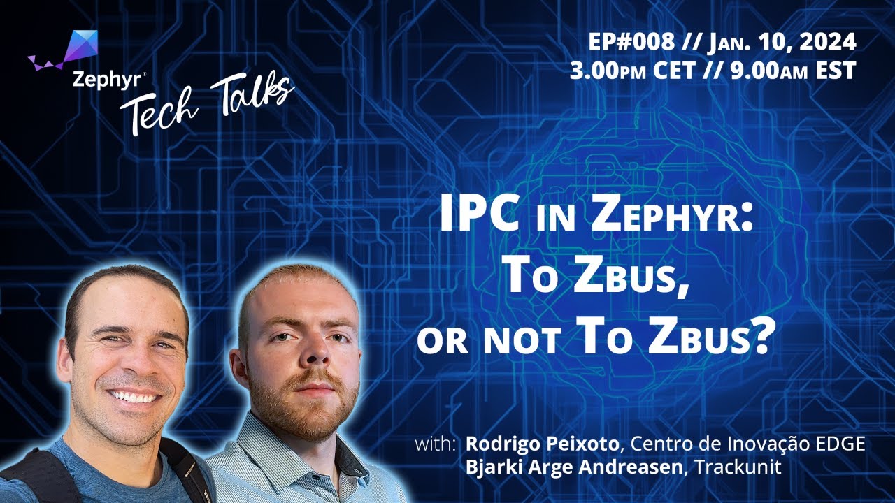 IPC in Zephyr: to Zbus, or not to Zbus? // Zephyr Tech Talk #008