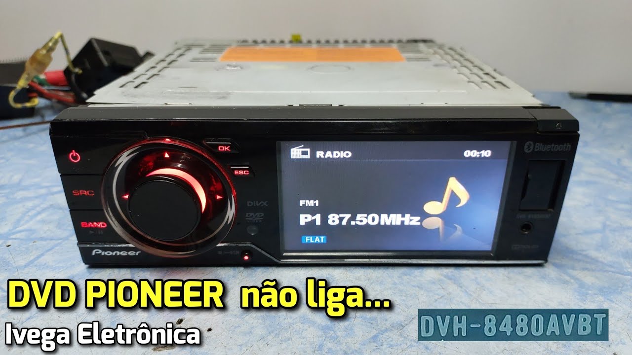 Rádio DVD Pioneer, não liga, fica piscando, como resolver ! DVH-8480avbt.