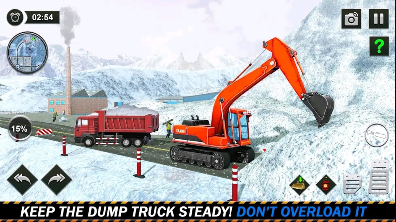 Snow Offroad Construction Game - Gameplay (by GamePark)