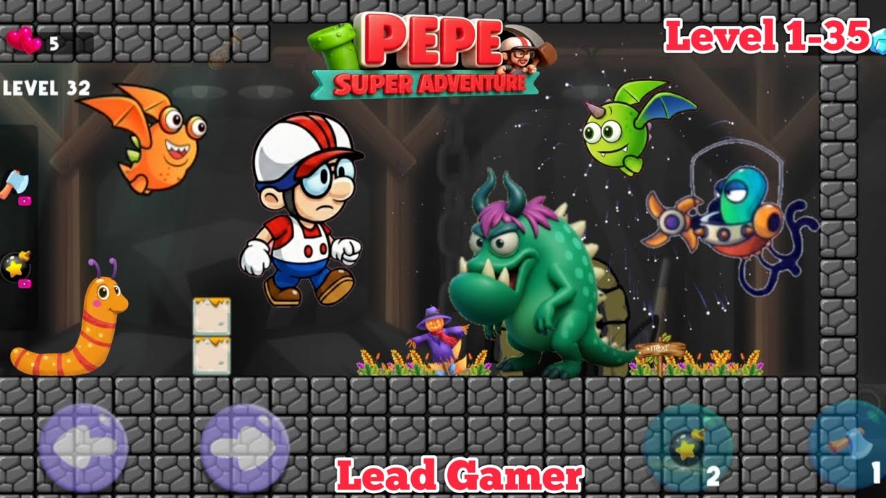 Pepe Super Adventure World Game | Level 1-35 | 