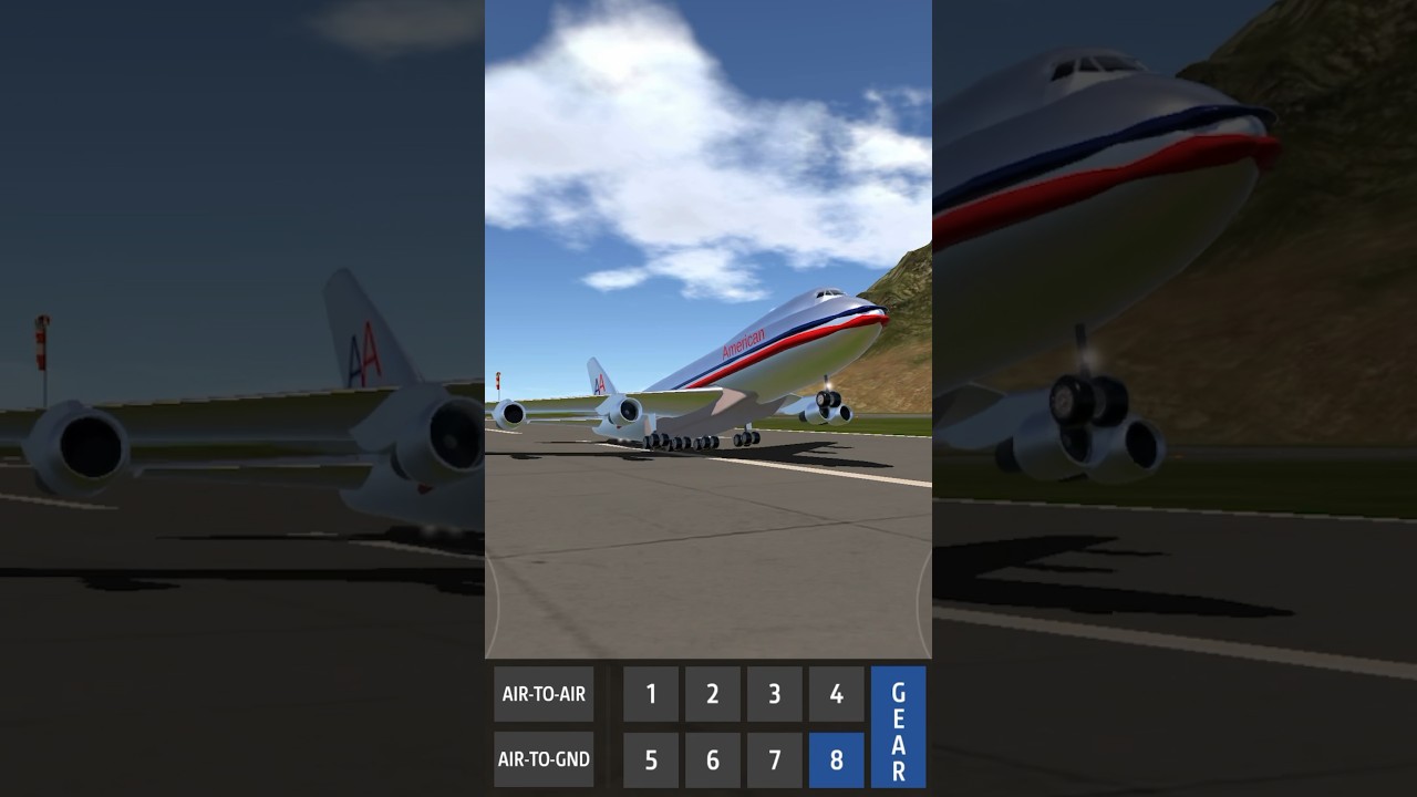 Boeing 747 VS ATL-98 Carvair in SimplePlanes #shorts #gaming #simpleplanes #memes #boeing #atl #747