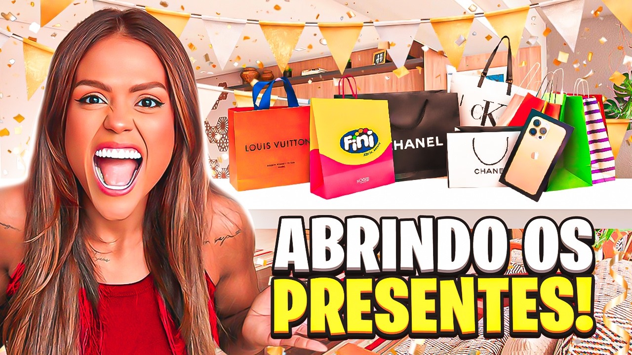 ABRINDO MEUS PRESENTES DE ANIVERS&Aacute;RIO!!!