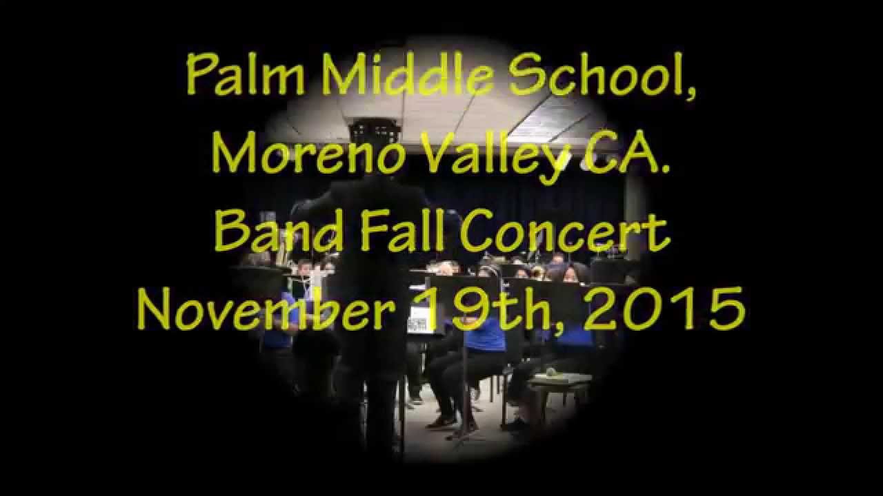 Palm Middle School Fall Band Concert 2015