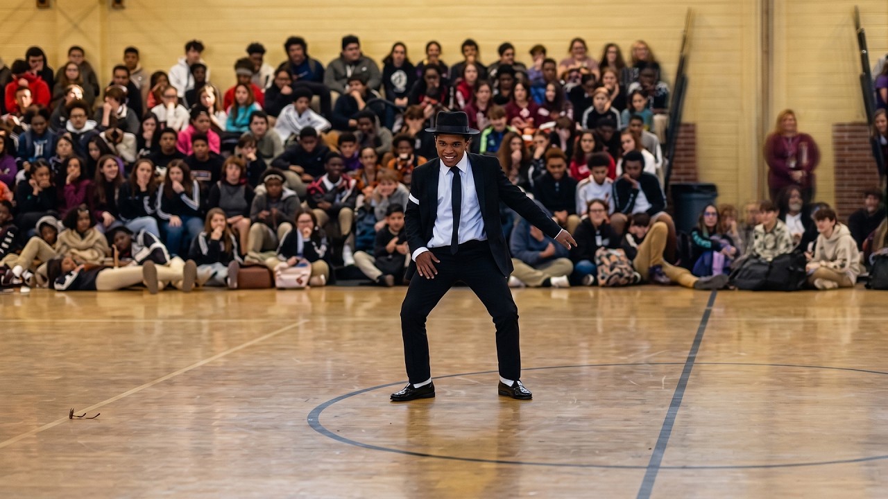 8th Grade student De’von Jasper Michael Jackson Dangerous at Evergreen instagram- @blackrambosontv