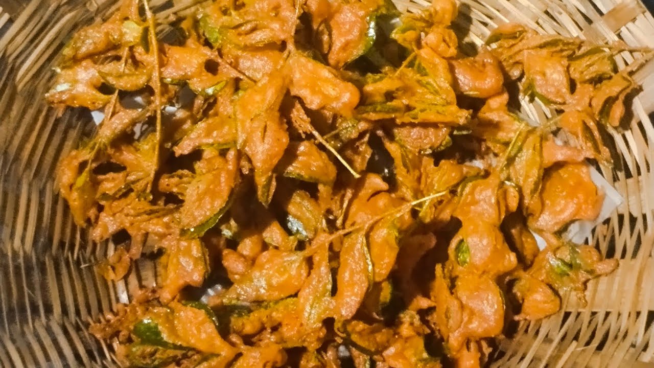 How to make curry leaves ke pakode 