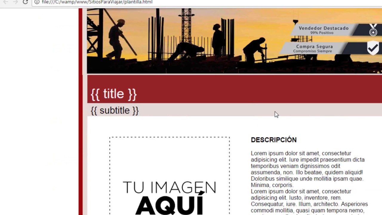 Generar plantillas HTML para Mercado Libre usando PHP