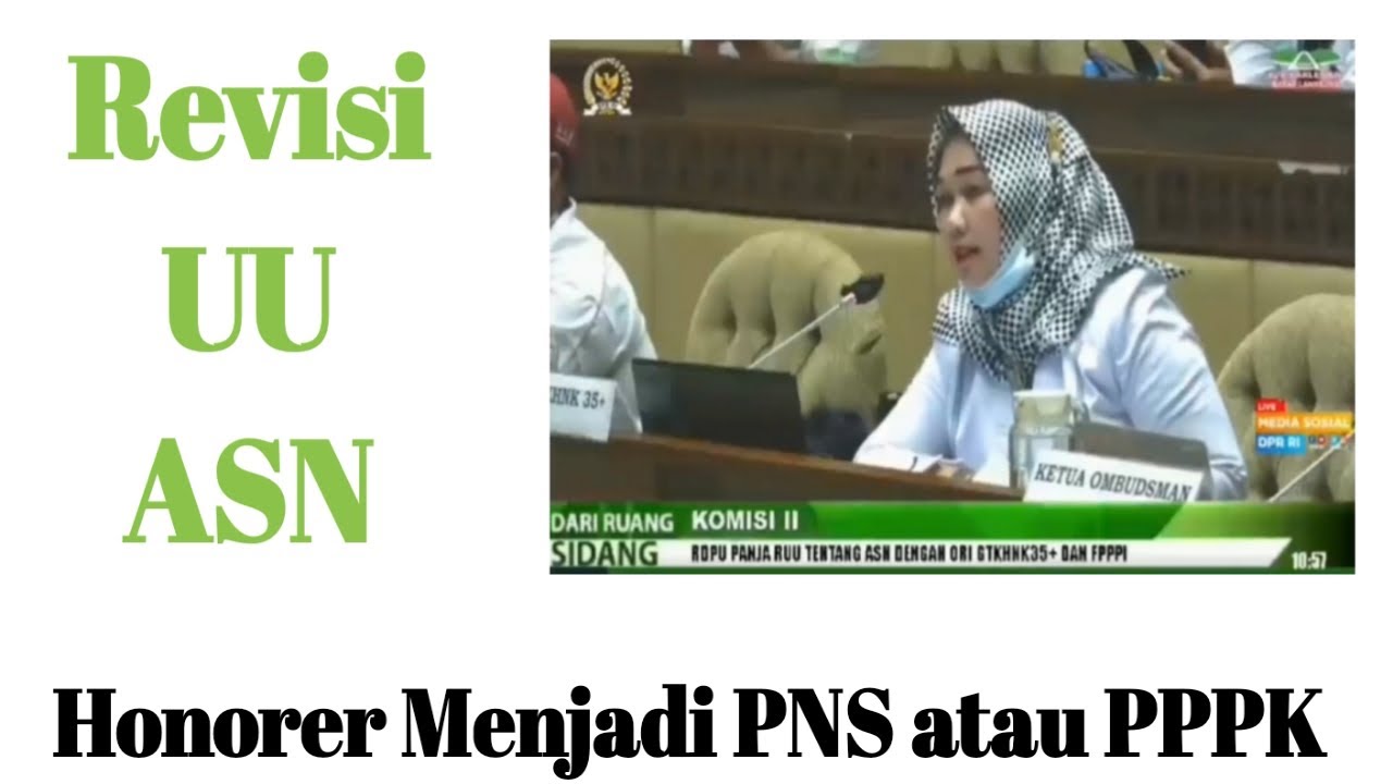 Revisi UU ASN [Honorer Menjadi PNS atau PPPK] #honorer #gtkhnk35 #asn #beritahonorer