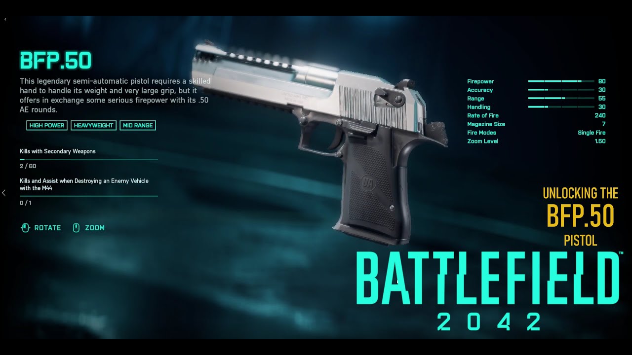 BATTLEFIELD 2042  - UNLOCKING THE BFP.50 HANDGUN