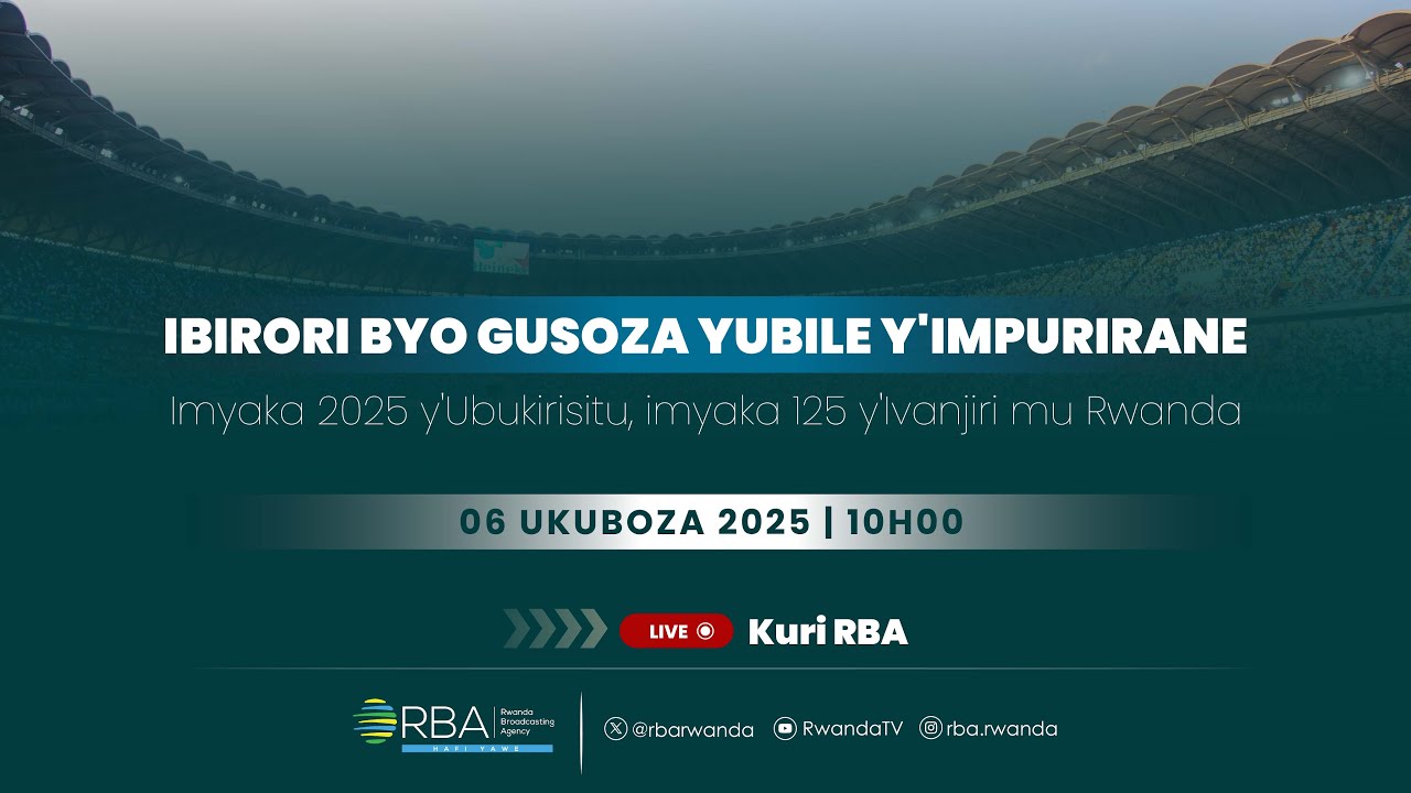 🔴LIVE: Ibirori byo gusoza Yubile y'Impurirane | Tariki 6 Ukuboza 2025